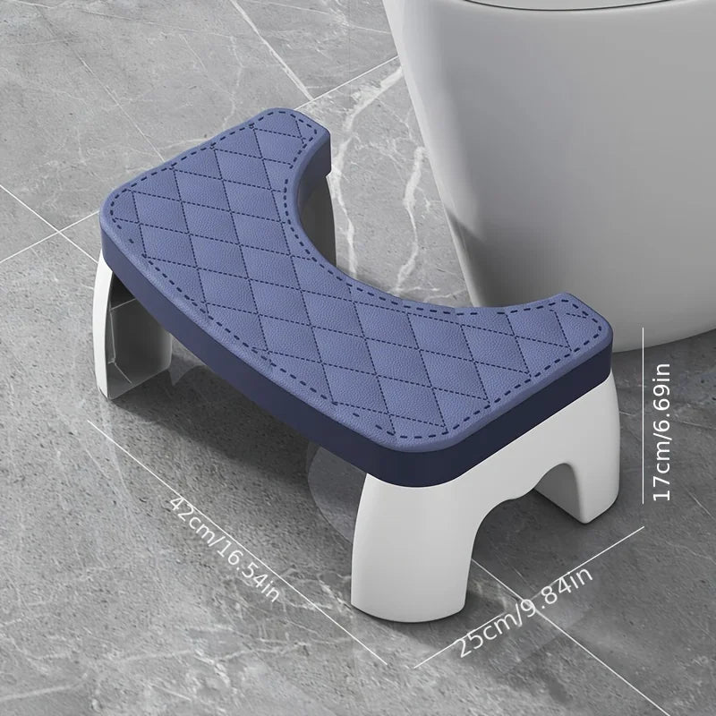 Slip Resistant Water-proof Potty Foot Stool Ergonomic Raised Footrest Stable Frame Household Washroom Auxiliary Tool Suitable Fo